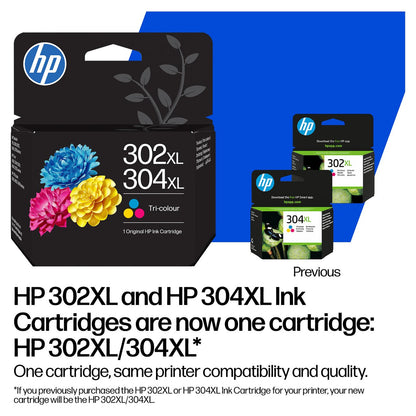 HP 302XL/304XL Tri-clr Original Ink Cartridge