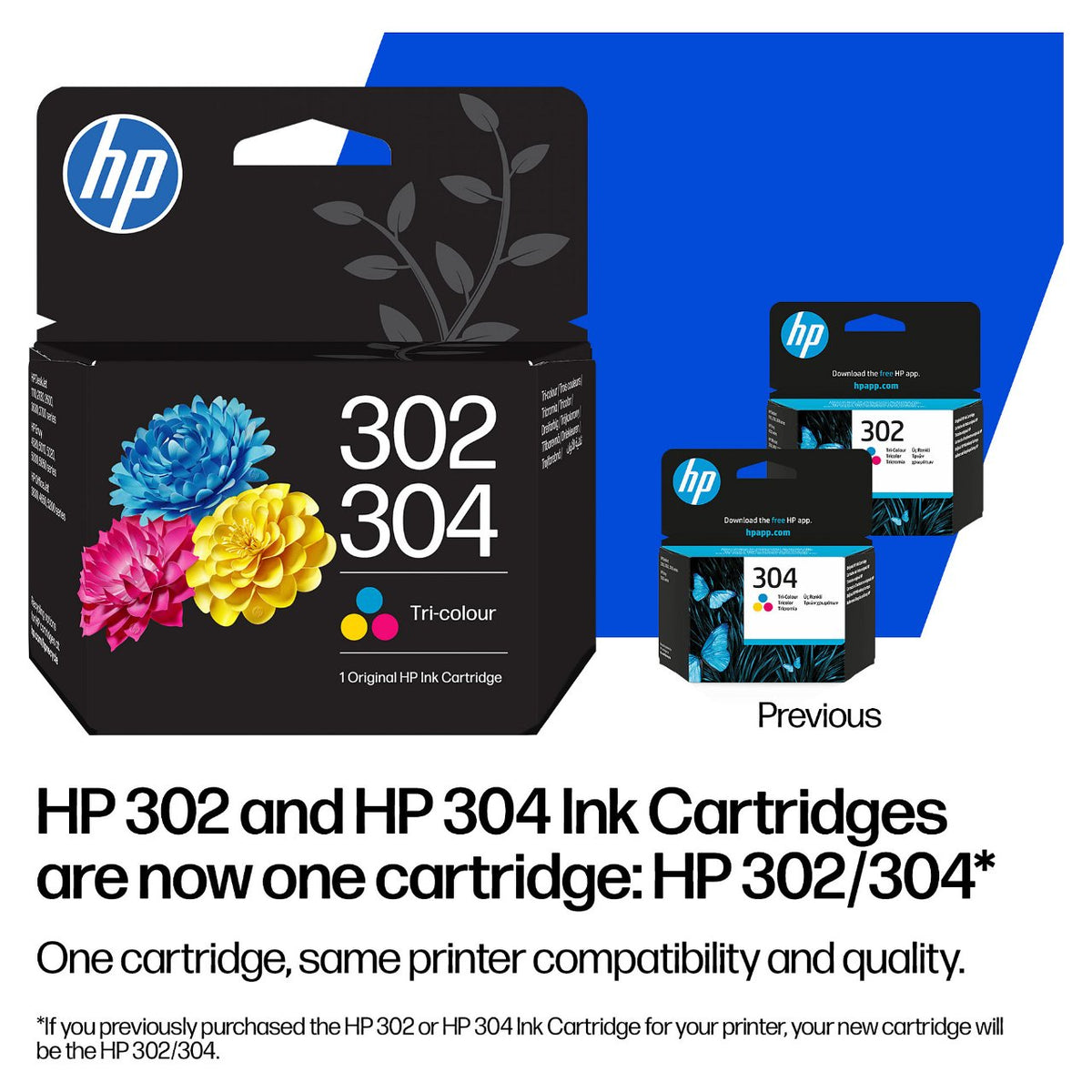 HP 302/304 Tri-color Original Ink Cartridge