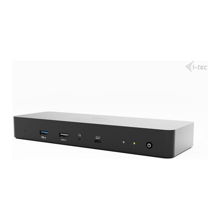 D I-TEC Thunderbolt 4 Intelligent Dual Display DS 1x TB4 2x DP 1x GLAN 1x USB-C Gen2 3x USB-A Gen2 1x USB 2.0 1x Audio/Mic PD 90W KL
