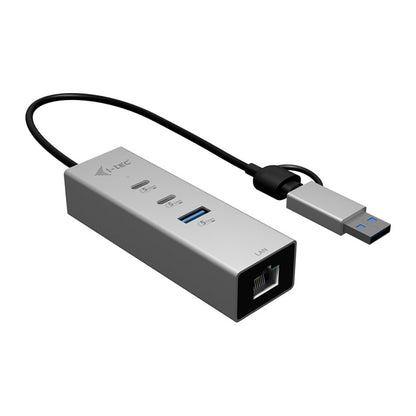 D I-TEC USB-C/USB-A Metal HUB 3 2x USB-C Gen1 1x USB-A Gen1 1x 2,5GLAN