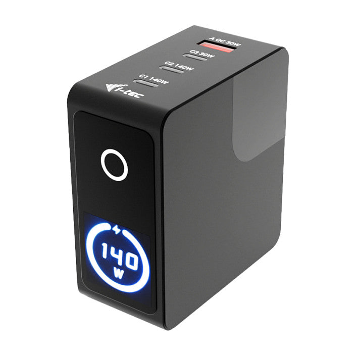 D I-TEC 140W Intelligent Multiport USB Charger 3x USB-C 1x USB-A LCD display