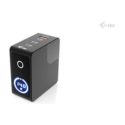 D I-TEC 140W Intelligent Multiport USB Charger 3x USB-C 1x USB-A LCD display