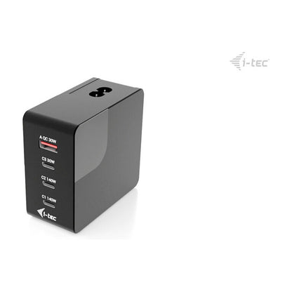 D I-TEC 140W Intelligent Multiport USB Charger 3x USB-C 1x USB-A LCD display