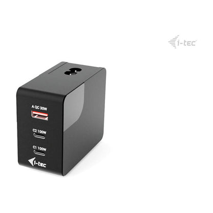 D I-TEC 100W Intelligent Multiport USB Charger 2x USB-C 1x USB-A LCD display