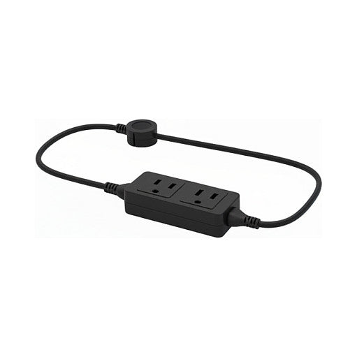 helos Steckdosenleiste CLASSIC, 3-fach, schwarz, 1,5m, ohne Schalter