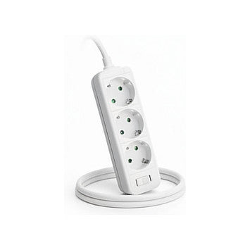 helos Steckdosenleiste CLASSIC, 3-fach, wei, 3,0m, ohne Schalter