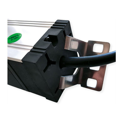 VALUE 19-Zoll-Steckdosenleiste 7fach mit berlastschutz, 1 HE, Schutzkontakt-Stecker, 2,8 m