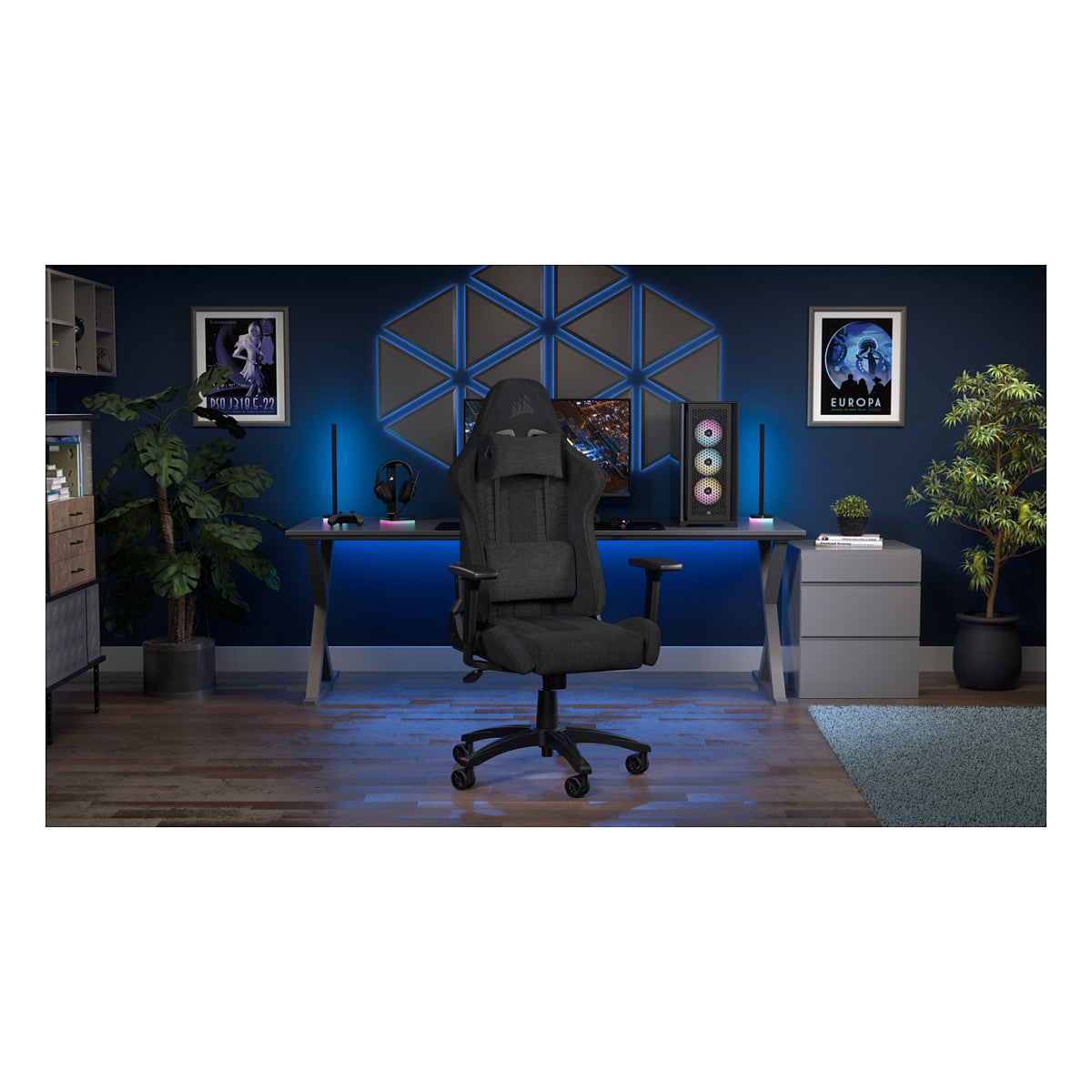 CORSAIR Gaming Stuhl TC100 RELAXED - Leatherette (Black)