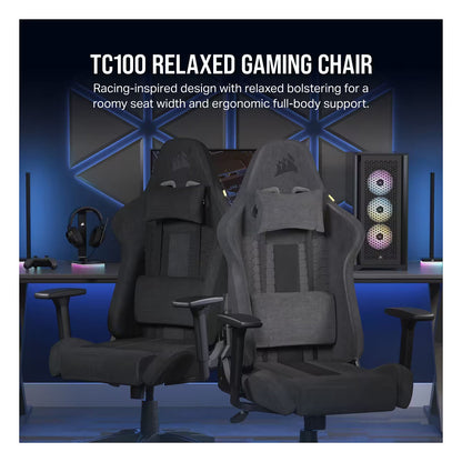 CORSAIR Gaming Stuhl TC100 RELAXED - Fabric (Black)