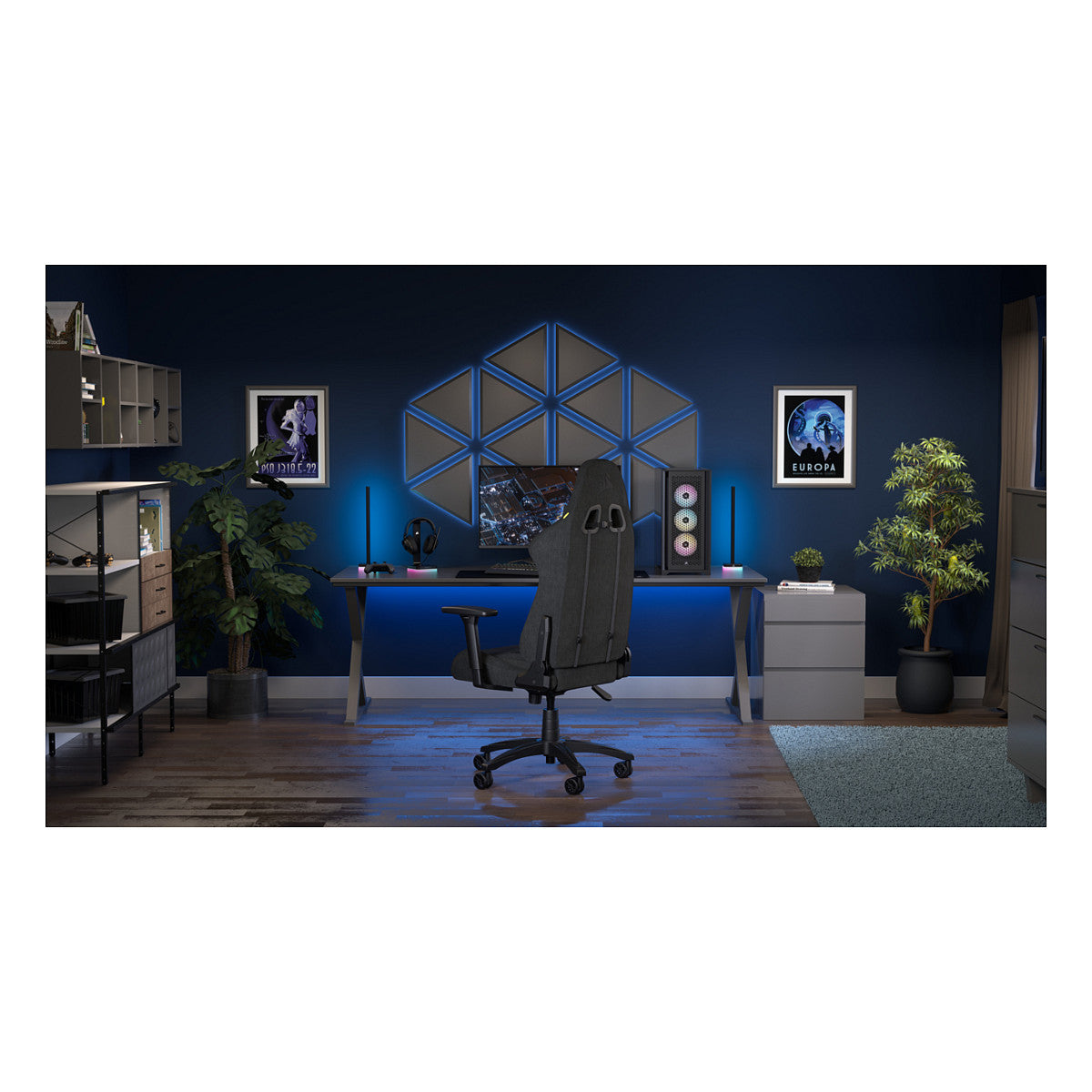 CORSAIR Gaming Stuhl TC100 RELAXED - Fabric (Black)