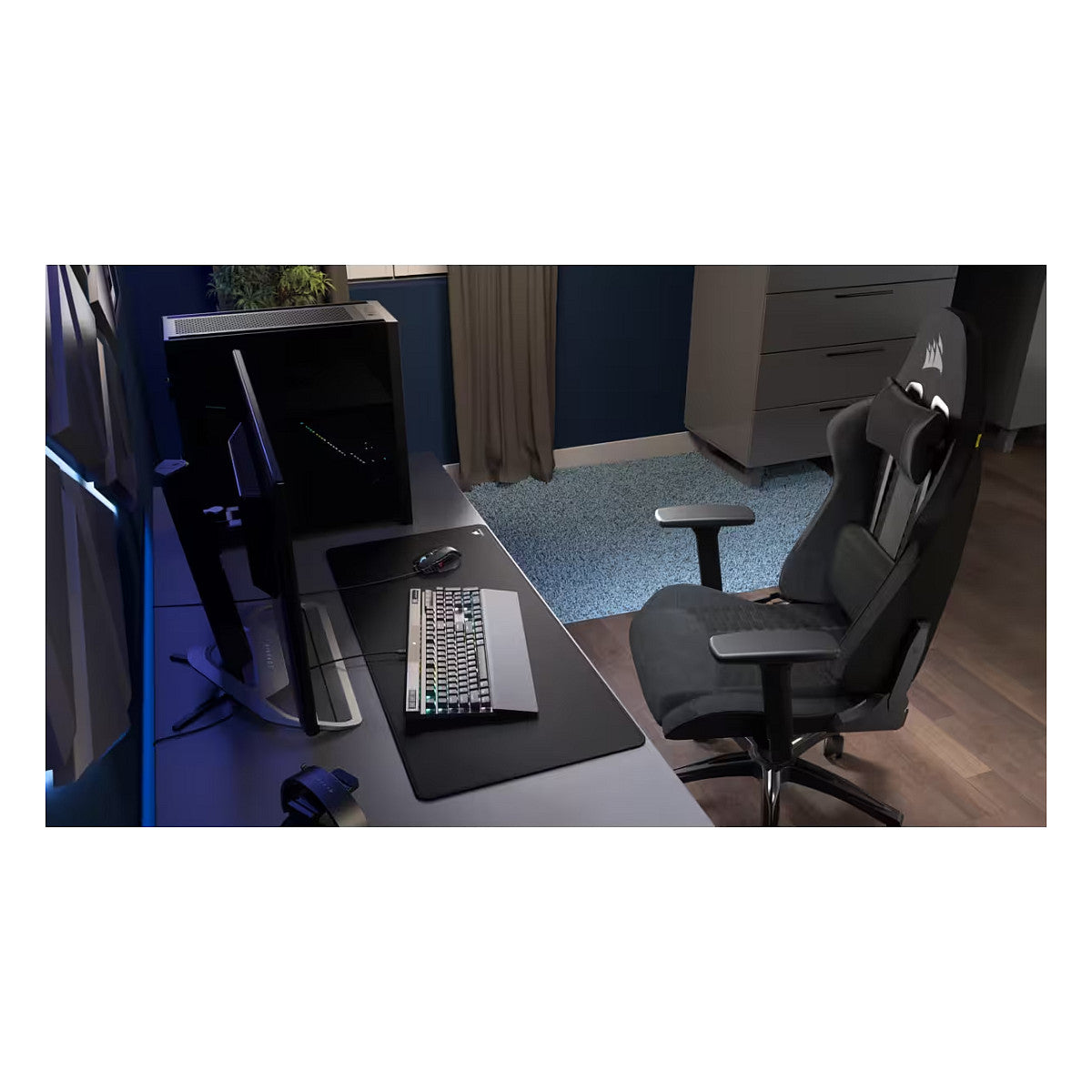 CORSAIR Gaming Stuhl TC100 RELAXED - Fabric (Black)