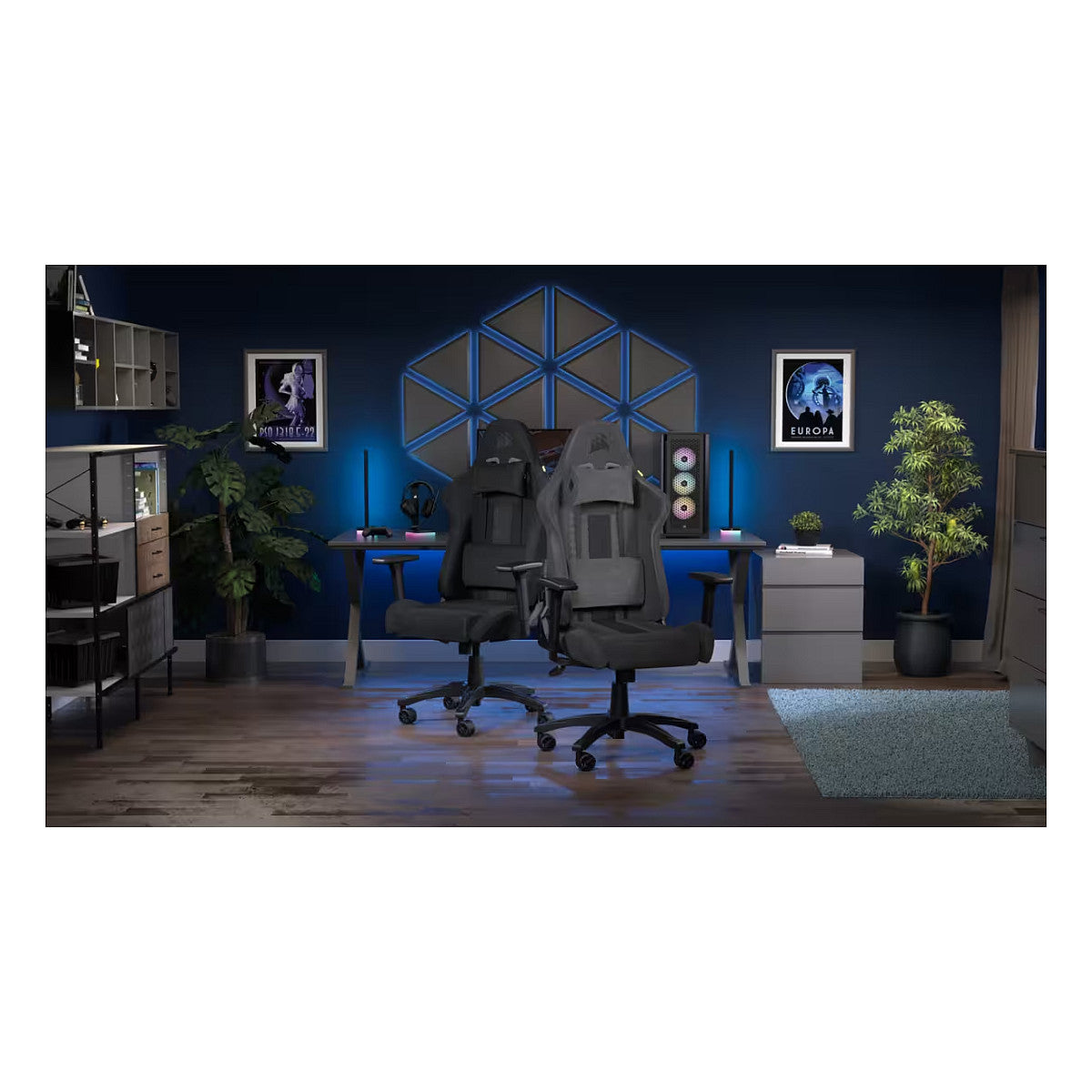 CORSAIR Gaming Stuhl TC100 RELAXED - Fabric (Black)