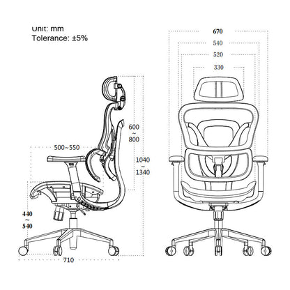 Equip Ergonomischer Bürostuhl+Kopf/Armstützen schwarz lite Retail