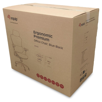 Equip Ergonomischer Bürostuhl+Kopf/Armstützen schwarz lite Retail