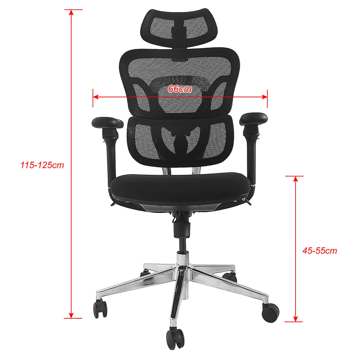 Equip Ergonomischer Bürostuhl+Kopf/Armstützen+SFS schwarz lite Retail