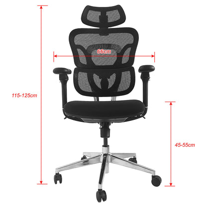 Equip Ergonomischer Bürostuhl+Kopf/Armstützen+SFS schwarz lite Retail