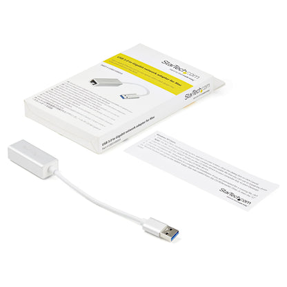 StarTech USB 3.0 auf Gigabit Netzwerkadapter - Silber - Schlankes Aluminium Design fr MacBook, Chromebook oder Tablet