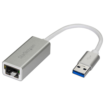 StarTech USB 3.0 auf Gigabit Netzwerkadapter - Silber - Schlankes Aluminium Design fr MacBook, Chromebook oder Tablet