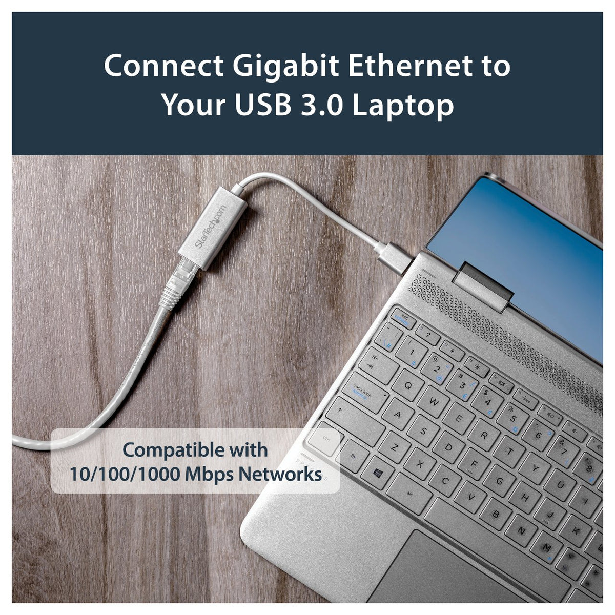 StarTech USB 3.0 auf Gigabit Netzwerkadapter - Silber - Schlankes Aluminium Design fr MacBook, Chromebook oder Tablet