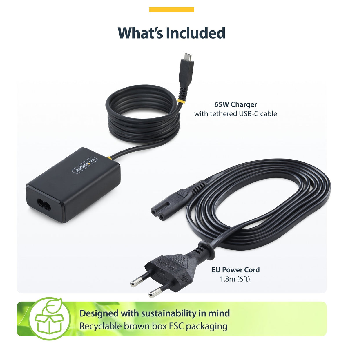 StarTech 65W USB-C LAPTOP CHARGER