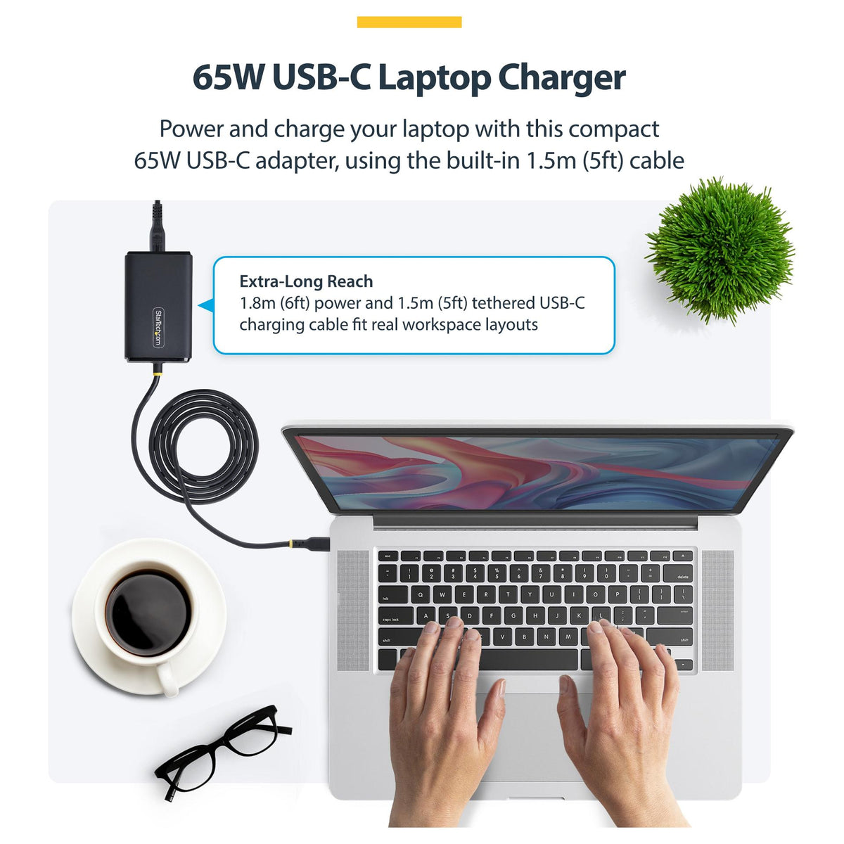 StarTech 65W USB-C LAPTOP CHARGER