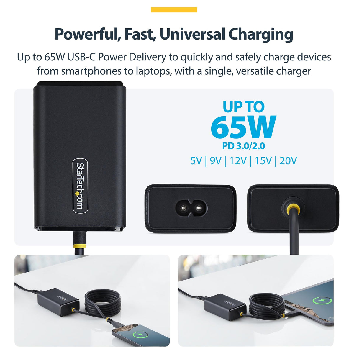 StarTech 65W USB-C LAPTOP CHARGER
