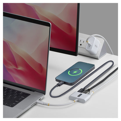 D StarTech USB-C zu HDMI Multiport Adapter mit 140W PD Ladeleistung 4K 60Hz HDMI USB 5Gbps Hub Mini Dock