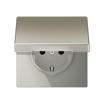 Jung ES1520KL SCHUKO Steckdose m.Klappd. 16A 250V LS Edelstahl