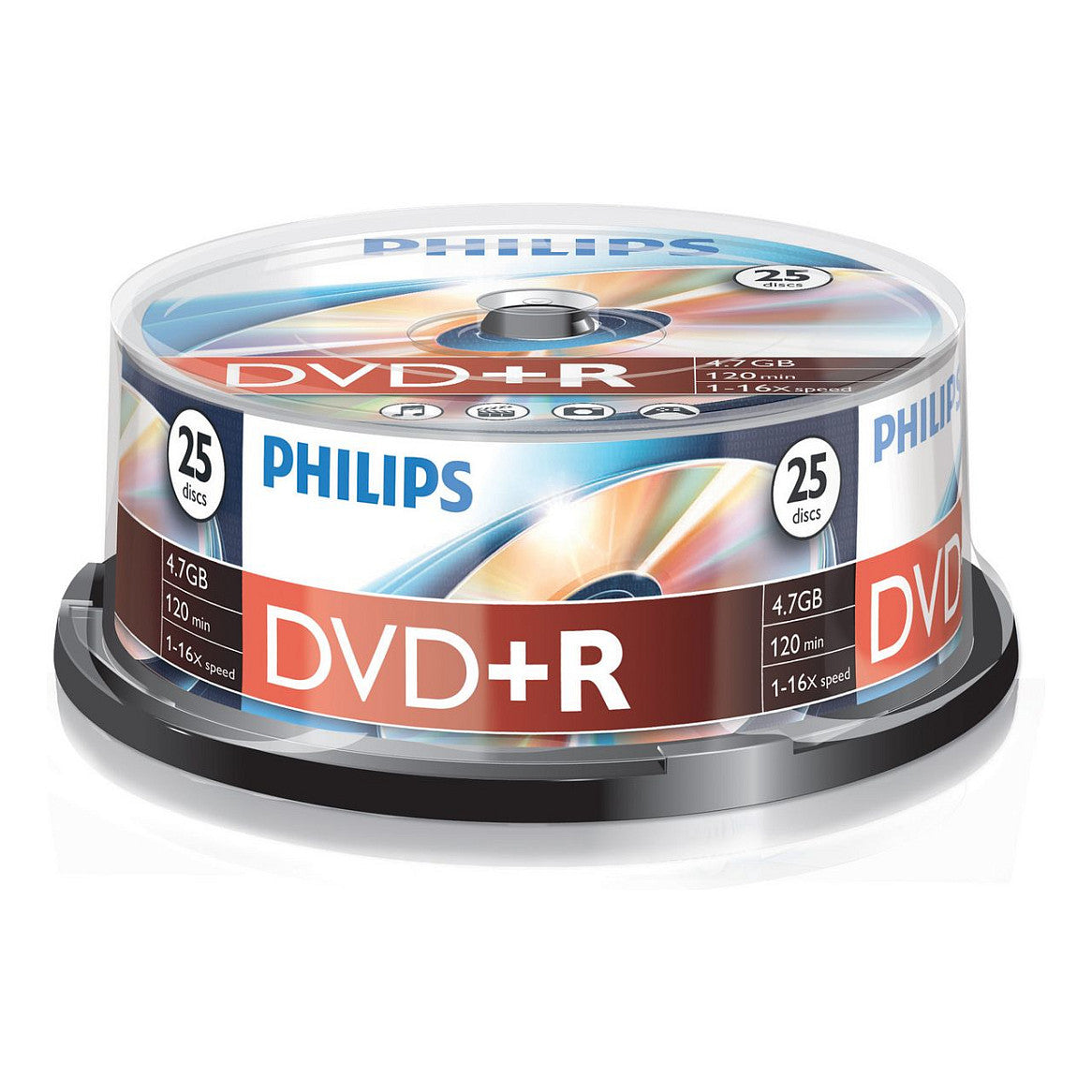1x25 Philips DVD+R 4,7GB 16x SP