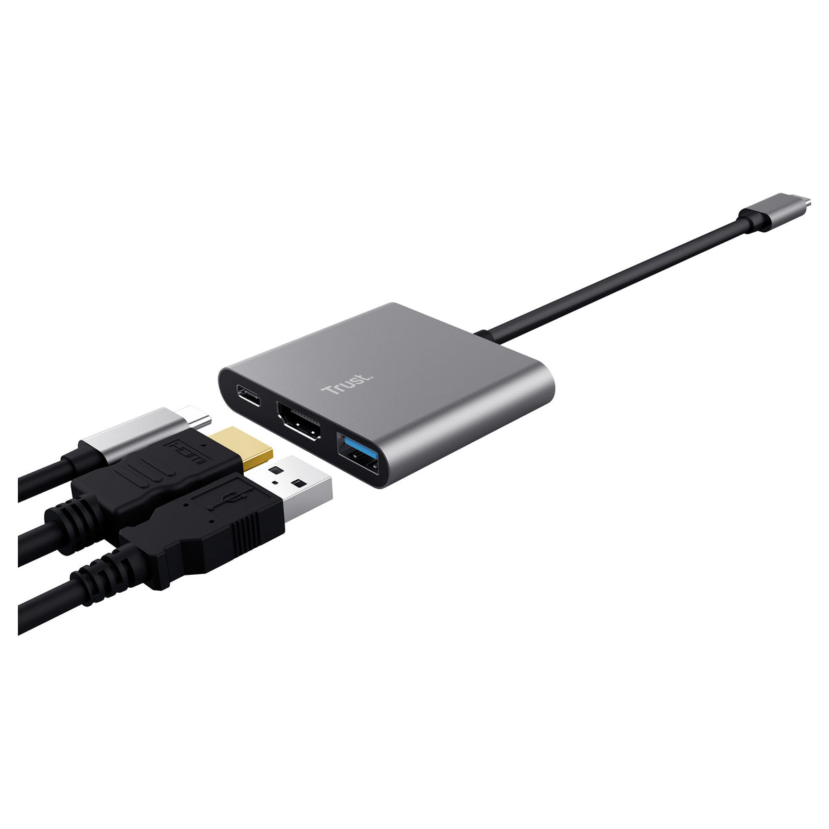 Trust Dalyx 3-in-1 Multiport USB-C Adapter - Dockingstation
