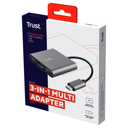 Trust Dalyx 3-in-1 Multiport USB-C Adapter - Dockingstation