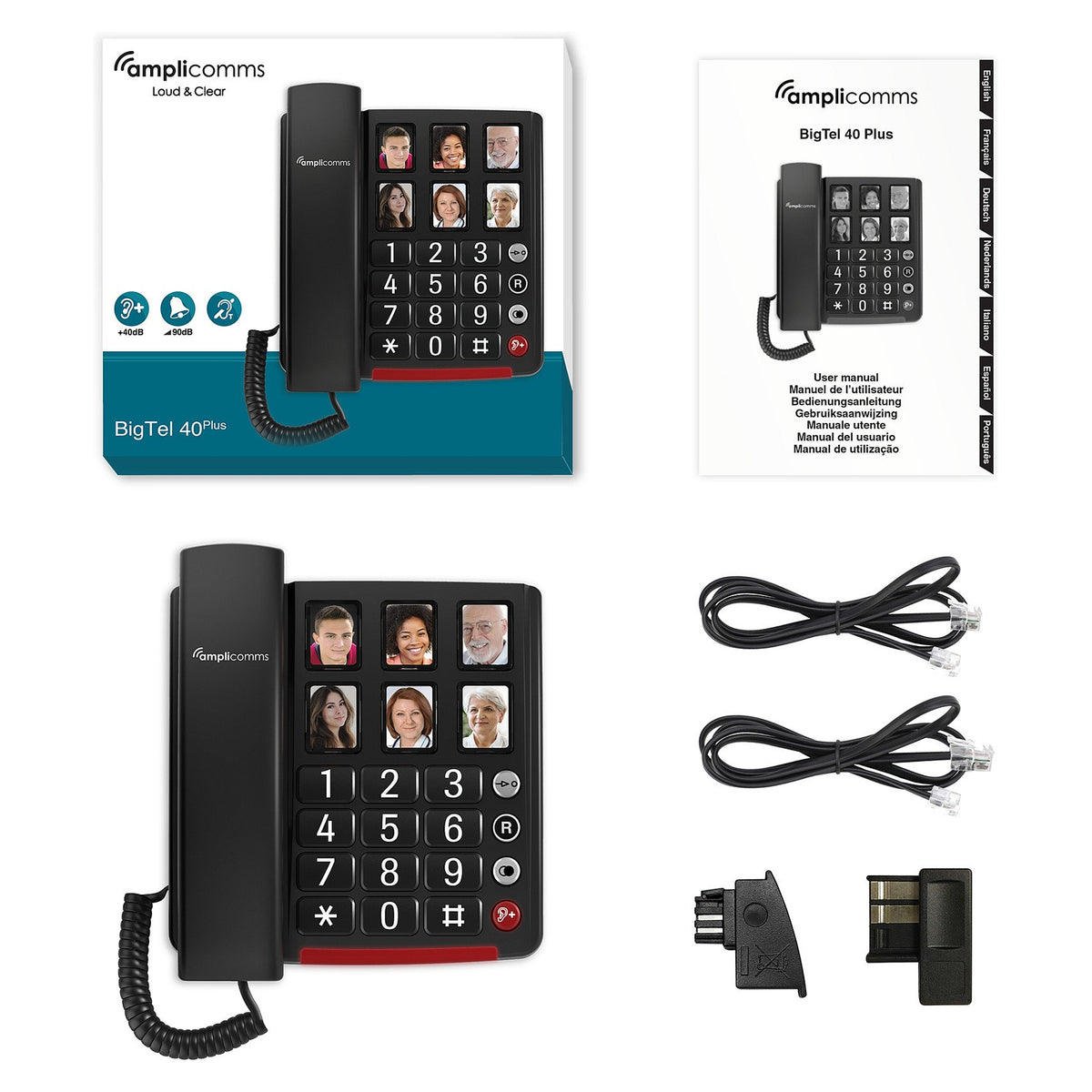 amplicomms BigTel 40 plus Grotastentelefon/Fototasten
