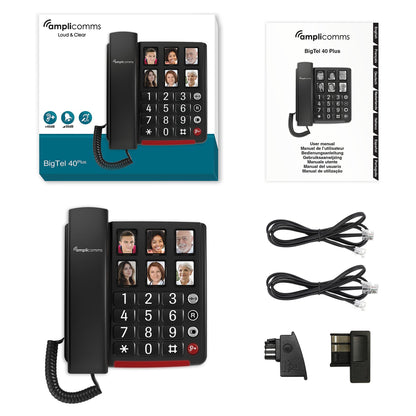 amplicomms BigTel 40 plus Grotastentelefon/Fototasten