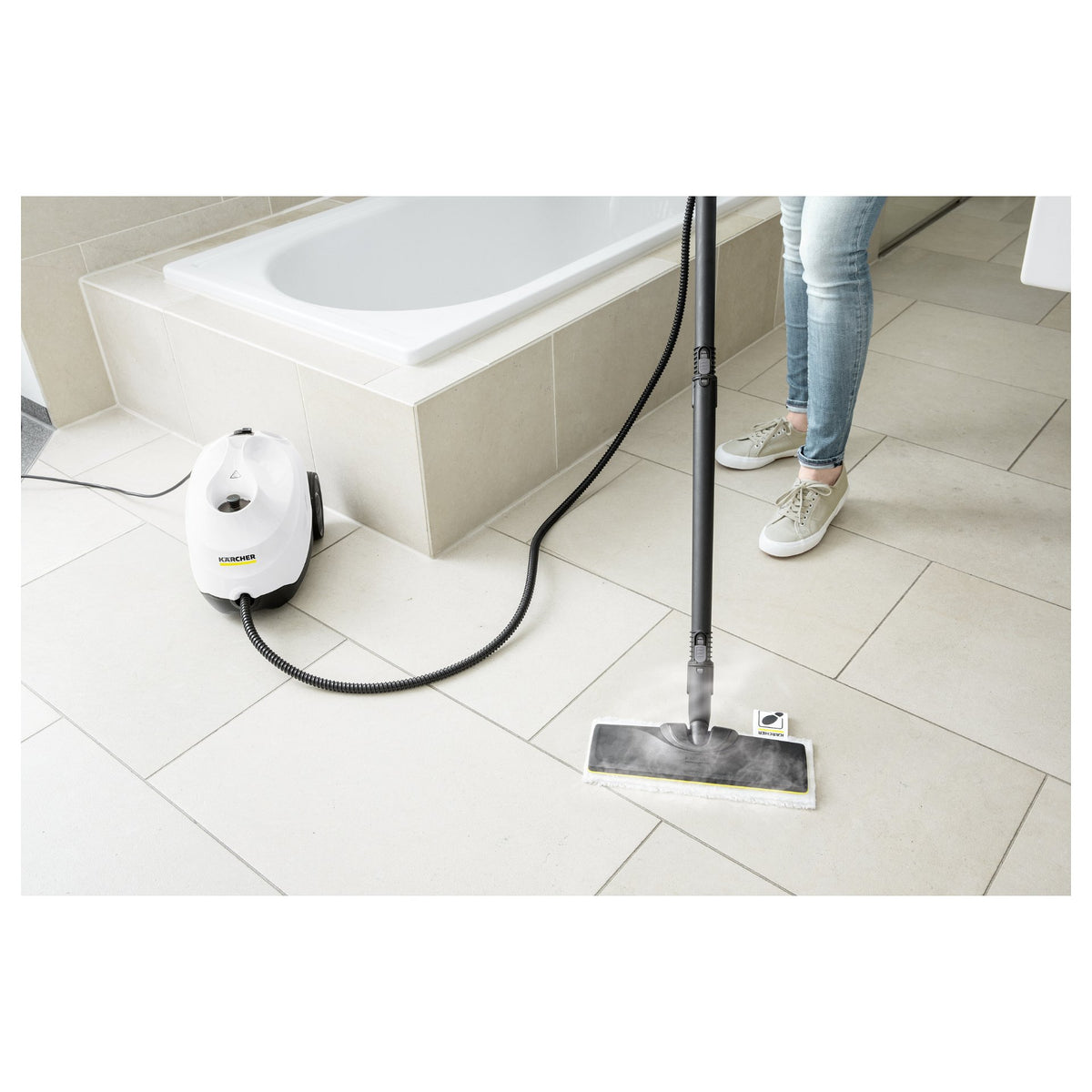 SC 3 Easy Fix (wei/schwarz, 1.900 Watt, mit Bodenreinigungsdse EasyFix)