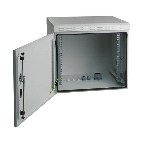 EFB 19" Wandgehäuse IP55, 20HE, Stahltr, Tiefe 600 mm, RAL7035