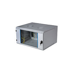 EFB 19" Wandgehäuse 15HE, schwenkend, 2-teilig, RAL7035, Tiefe 600 mm