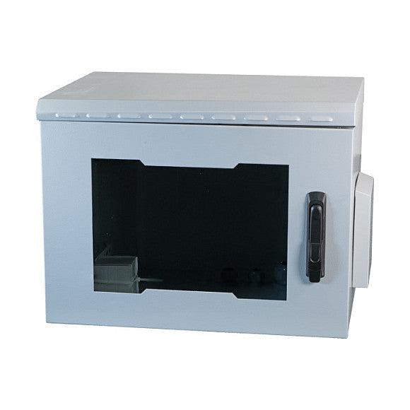 EFB 19" Wandgehäuse IP55, 20HE, Glastr, Tiefe 600 mm, RAL7035