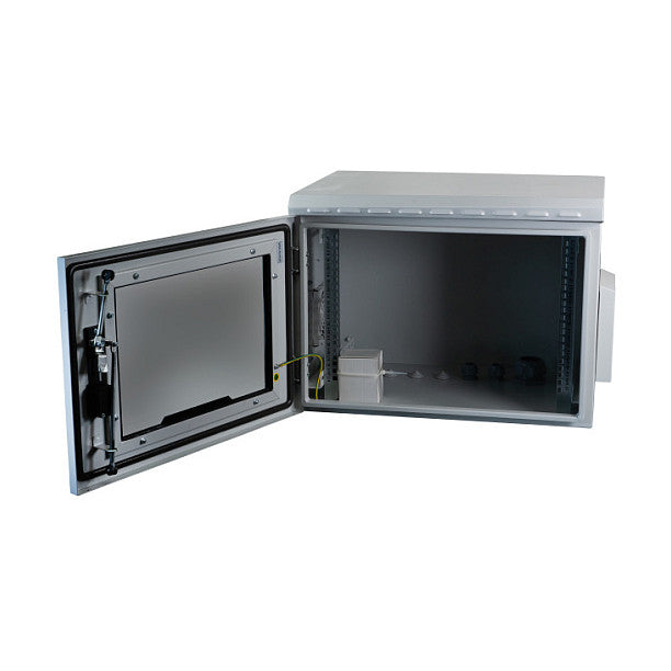 EFB 19" Wandgehäuse IP55, 20HE, Glastr, Tiefe 600 mm, RAL7035