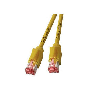 EFB RJ45 Patchkabel Cat.6A S/FTP LSZH Draka UC900 TM21 gelb 15m
