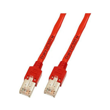 EFB RJ45 Patchkabel Cat.5e F/UTP LSZH Draka UC300 TM11 rot 3m