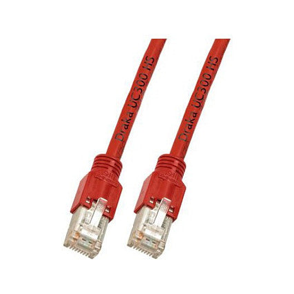 EFB RJ45 Patchkabel Cat.5e SF/UTP LSZH Draka UC300 TM11 rot 3m