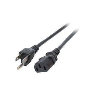 EFB Netzleitung USA/NEMA 5-15P - C13 180, schwarz, 1,8m, 3SJT AWG14 x 3C