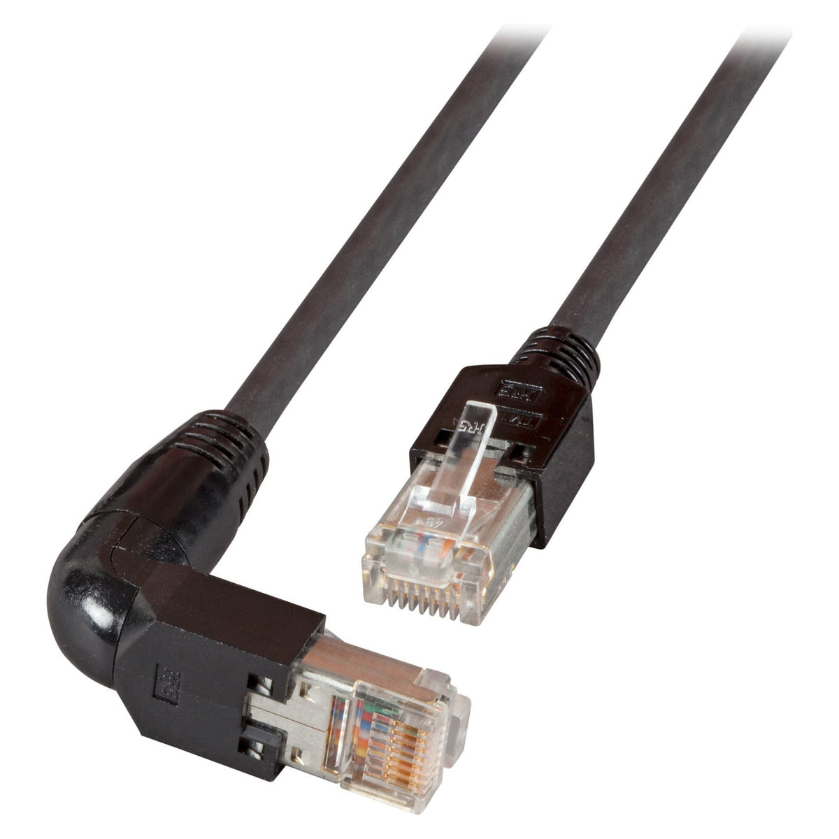EFB RJ45 Patchkabel Cat.5e S/UTP PVC TM11 1x90 schwarz 0,25m