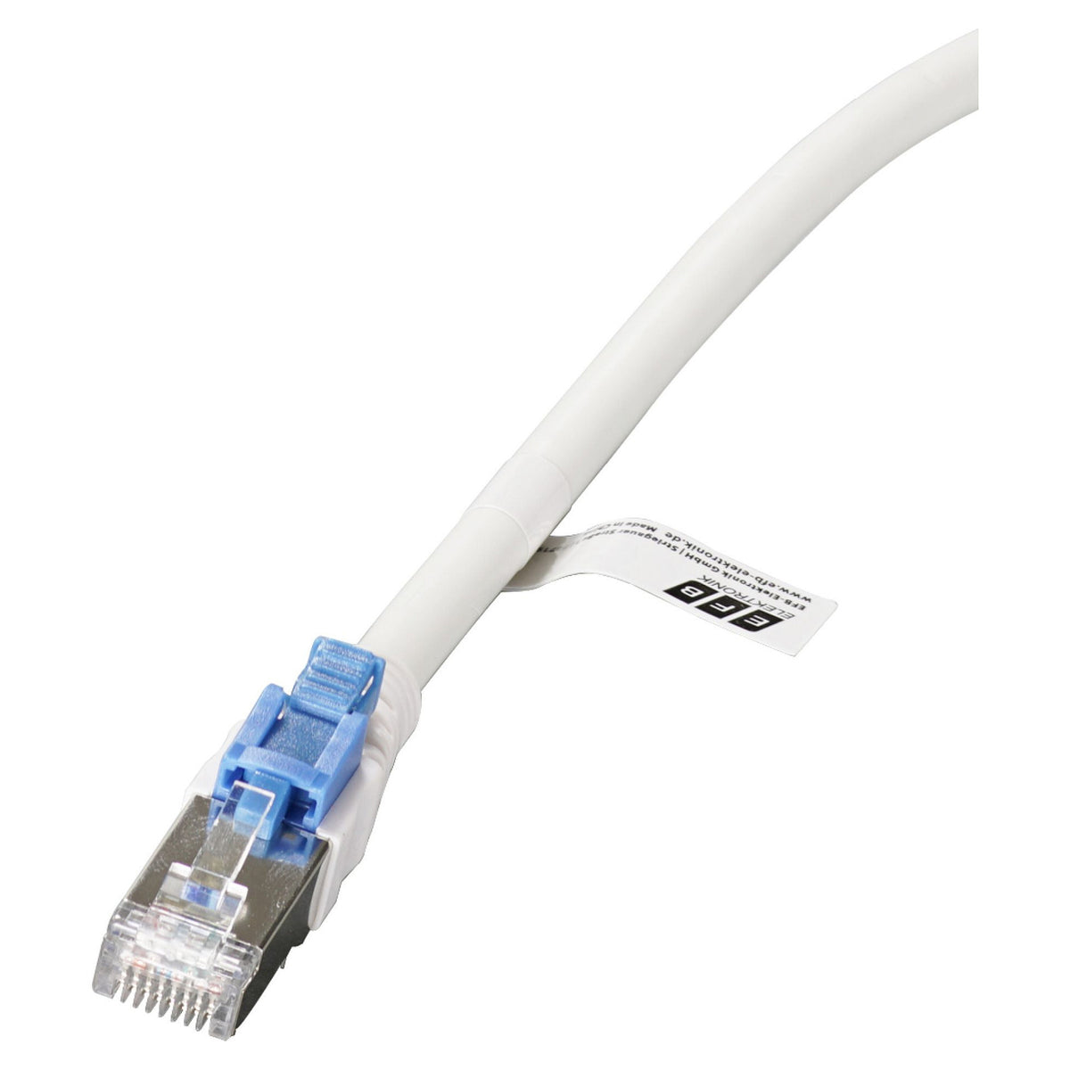 EFB RJ45 Patchkabel Cat.6A S/FTP LSZH BC AWG26 abschliebar wei 0,5m