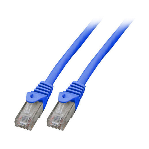 EFB RJ45 Patchkabel Cat.5e U/UTP LSZH CCA AWG24/7 blau 30m