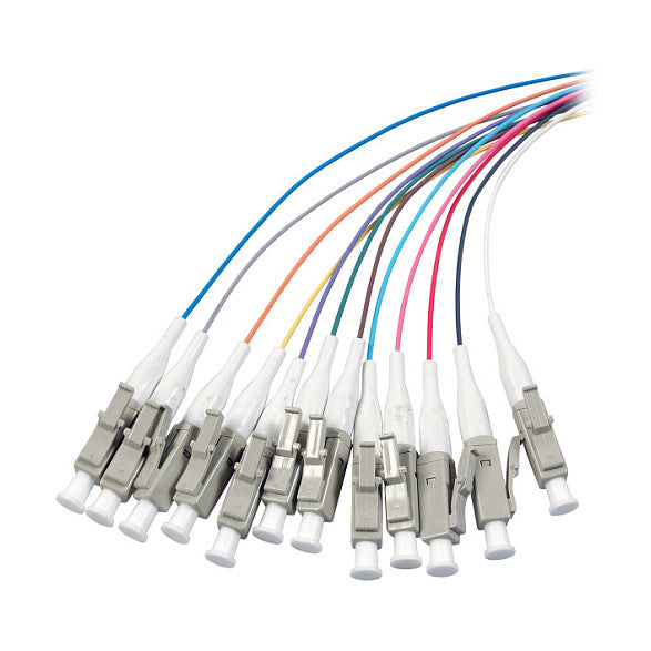 EFB Faserpigtail LC OM3 farbiges Set 2m - 12 Stck