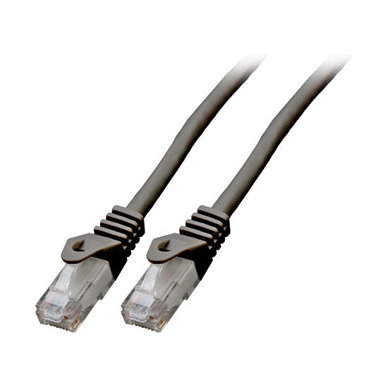 EFB RJ45 Patchkabel Cat.6 U/UTP LSZH CCA schwarz 7,5m