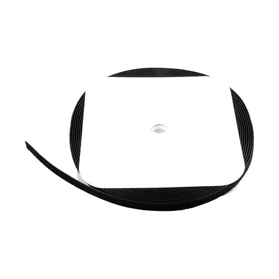 Klettband 20mm schwarz, 25 Meter Rolle