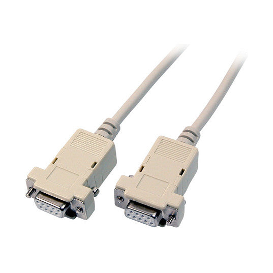 EFB Serielles Laplink Kabel , 2x DSub 9, Bu.-Bu., 3,0m, beige