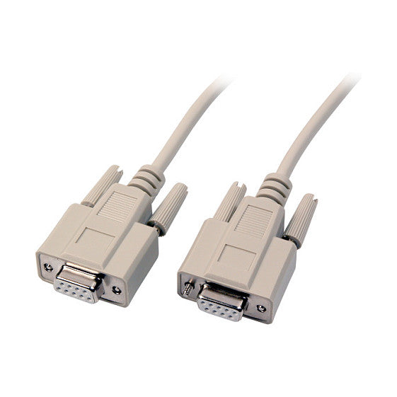 EFB Datenkabel seriell 1:1, 2x DSub 9, Bu.-Bu., 5,0m, beige